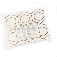 high quality hot stamped luxury paper card with printing logo